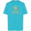 Tshirt enfant "lyon ville lumière" couleur bleu turquoise