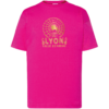 Tshirt enfant "lyon ville lumière" couleur fushia