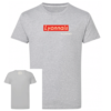 Tshirt lyonnais à jamais couleur gris chiné, face