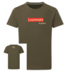 Tshirt lyonnais à jamais couleur kaki, face