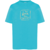 Tshirt enfant "petit gone bien vigouret" couleur bleu turquoise