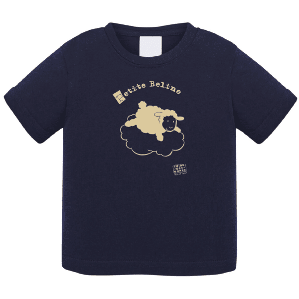 Tshirt logo petite beline couleur bleu marine