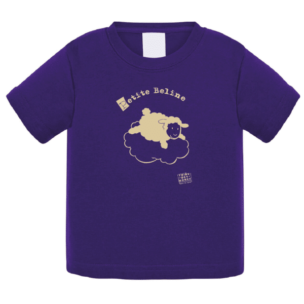 Tshirt logo petite beline couleur violet