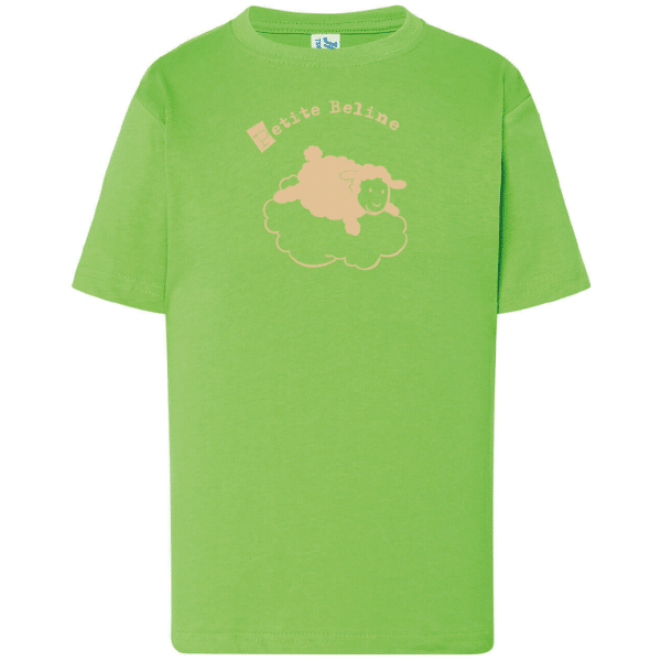 Tshirt enfant "petite beline" couleur vert