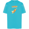 Tshirt enfant "super guignol" couleur bleu turquoise