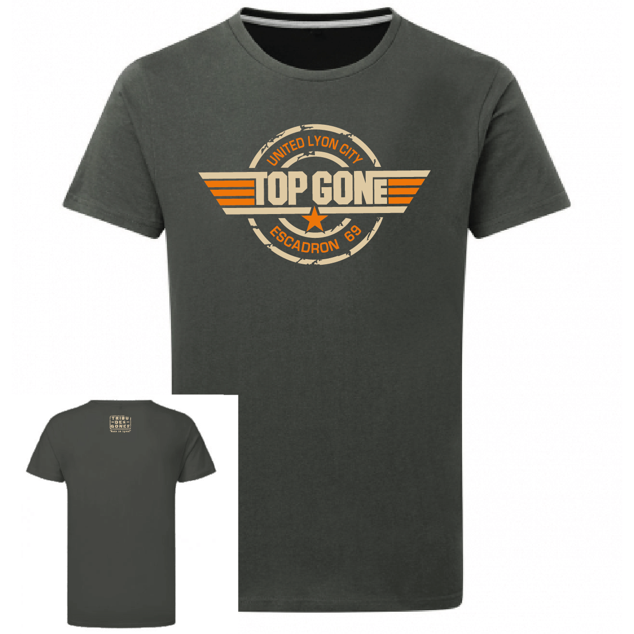 dråbe Ejendomsret tre T-shirt homme culture lyonnaise Top Gone - Escadron 69