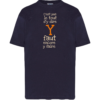 Tshirt enfant "c'est pas le tout d'y dire y faut encore y faire" couleur bleu marine