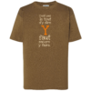 Tshirt enfant "c'est pas le tout d'y dire y faut encore y faire" couleur kaki