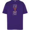 Tshirt enfant "c'est pas le tout d'y dire y faut encore y faire" couleur violet