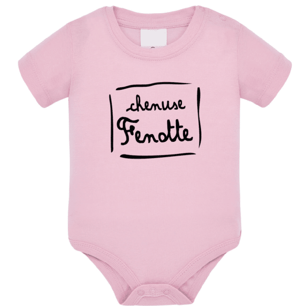 Body bébé "Chenuse Fenotte" couleur rose pale