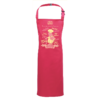 Tablier enfant "la petite cochonaille lyonnaise" couleur fushia