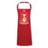 Tablier enfant "la petite cochonaille lyonnaise" couleur rouge