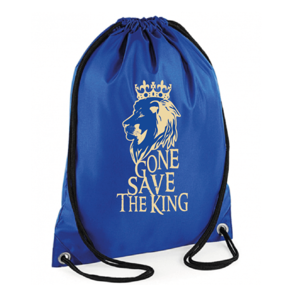 Sac sport "gone save the king" couleur bleu