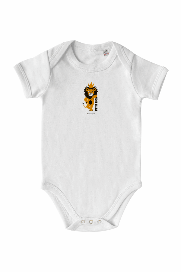 Body bébé fabriqué en France Petit lion - À la française – Image 3