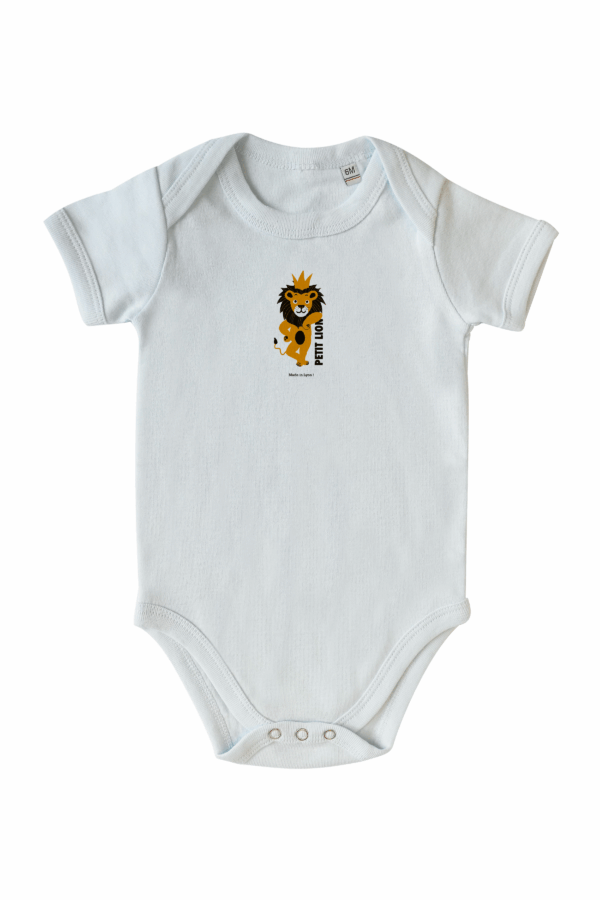 Body bébé fabriqué en France Petit lion - À la française