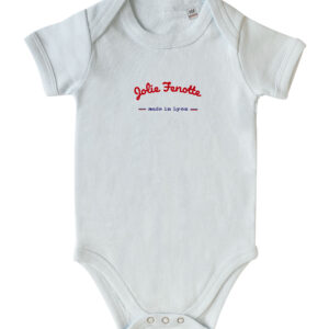 Body bébé fabriqué en France Jolie Fenotte - À la française