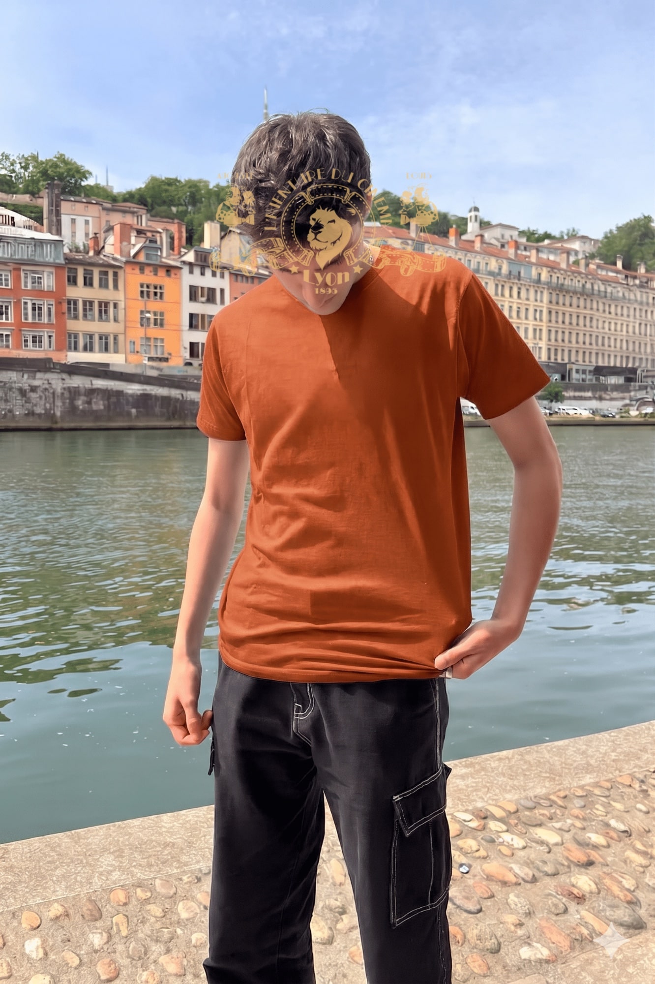 T-Shirt Homme – L Aventure Du Cinéma — Rouille (face)