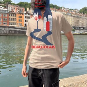 T-Shirt Homme – 3eme Fleuve Lyonnais (1) — Sable (face)