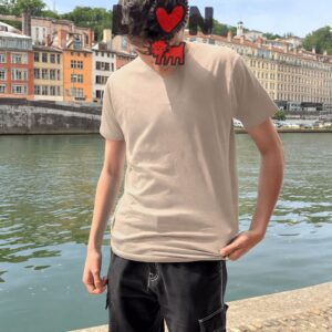 T-Shirt Homme – Lyon Modern Art — Sable (face)