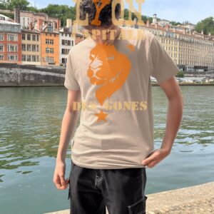 T-Shirt Homme – Lyon Capitale Des Gones 2 — Sable (face)