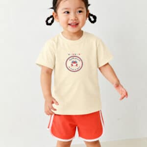 T-Shirt Enfant – La Petite Grenouille Des Bords De Saone — Creme (face-2)