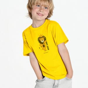 T-Shirt Enfant – Petit Lion — Moutarde (face-2)