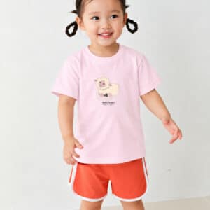 T-Shirt Enfant – Belin, Beline — Rose (face-2)
