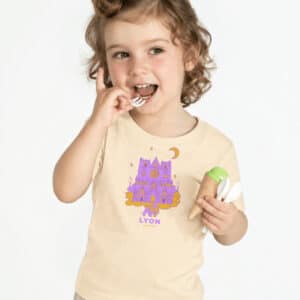 T-Shirt Bébé – Cath St Jean Fete Des Lumières 2 — ButterCream (face)