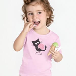T-Shirt Bébé – Mon Miron — Pink (face)