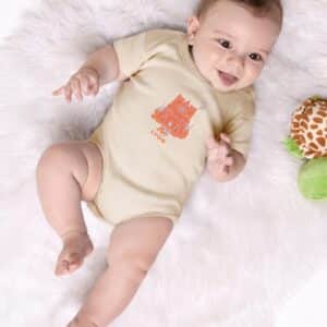 Body Bébé – Cathédrale Saint Jean (orange) — Crème (face)