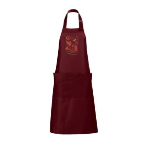 Tablier adulte – LYON Comme au bouchon — Bordeau (face)