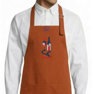 Tablier adulte – 3ème fleuve lyonnais — Rouille (face)