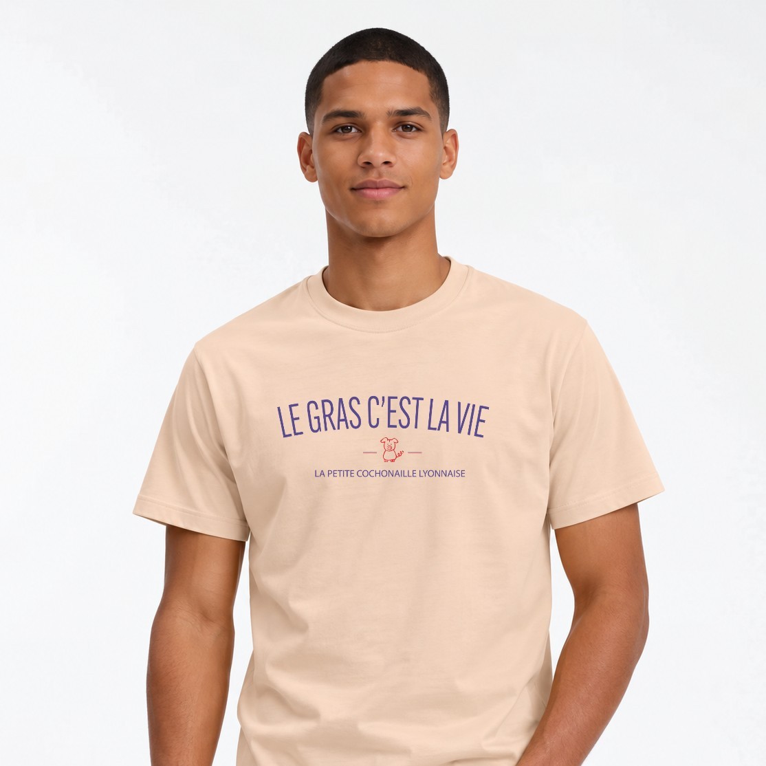 T-Shirt Homme – Le gras c'est la vie