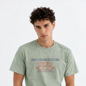 T-Shirt Homme – Liberté égalité saucisson brioché